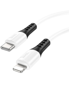 USB кабель Hoco X82 Silicone Type-C to Lightning 20W (1м) Білий (White)