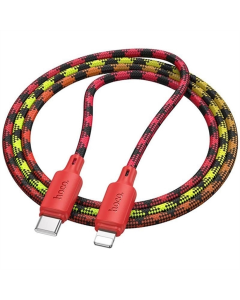 USB-кабель Hoco X116 Meridian Type-C to Lightning 27W (1м) Красный (Градиент Красный Микс)
