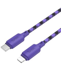 USB кабель Hoco X116 Meridian Type-C to Lightning 27W (1м) Фіолетовий (Gradient Purple Mix)