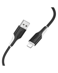 USB-кабель Borofone BX119 New USB к Lightning 2.4A (1м) Черный (Black)