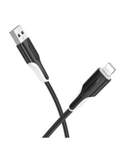 USB-кабель Borofone BX119 New USB к Lightning 2.4A (1м) Черный (Black)
