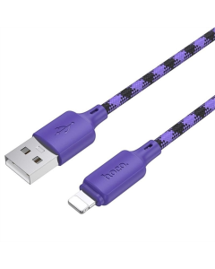 USB-кабель Hoco X116 Meridian USB к Lightning 2.4A (1м) Фиолетовый (Градиентный пурпурный микс)