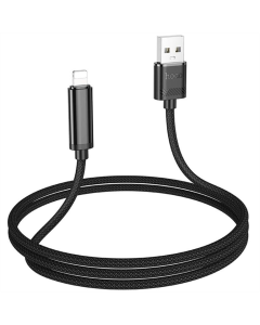 USB кабель Hoco U127 Power USB to Lightning (1.2м) Чорний (Black)