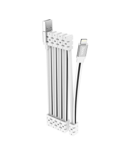 USB кабель Hoco U103 Magnetic Absorption USB to Lightning (1м) Білий (White)