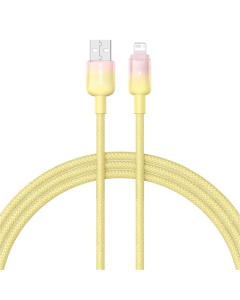 USB кабель Baseus Discolor Fast Charging USB to Lightning 2.4A (1м) Жовтий (Custard Yellow)