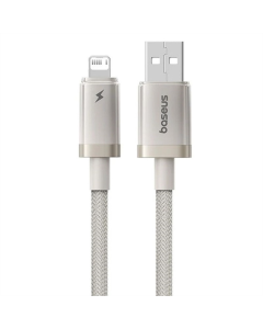 USB кабель Baseus Titanium Alloy USB to Lightning 2.4A (1м) Сіро-Золотий (Galaxy Titanium Gold)