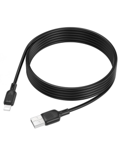 USB-кабель Borofone BX113 Lenny USB к Lightning 2.4A (3м) Черный (Black)