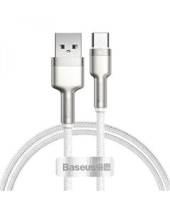 USB кабель Baseus Cafule Metal Data USB to Type-C 66W (1м) Білий (White)
