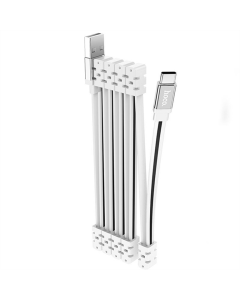 USB кабель Hoco U103 Magnetic Absorption USB to Type-C (1м) Білий (White)