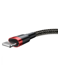 USB-кабель Baseus Cafule Lightning 2.4A (1м) Красный Черный (Red Black)