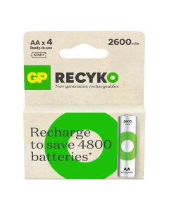Акумулятори GP Recyko 2600 AA/HR06 NI-MH 2600 mAh BL 4 шт