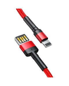 USB-кабель Baseus Cafule Lightning Special Edition 2.4A (1м) Красный Черный (Red Black)