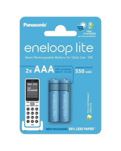 Аккумулятор Panasonic Eneloop Lite AAA/HR03 NI-MH 550 мАч BL 2 шт.