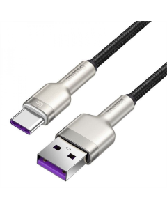 USB кабель Baseus Cafule Metal Data Type-C 66W (0.25м) Чорний (Black)