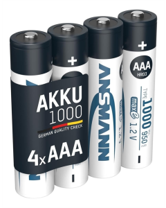 Акумулятор Ansmann AAA/HR03 NI-MH 1000 mAh BL 4 шт