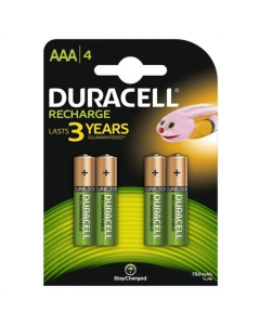 Аккумулятор Duracell Recharge DC2400 Ni-MH AAA/HR03 750 мАч BL 4 шт.