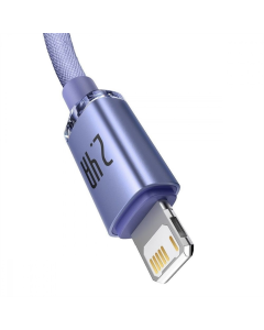 USB-кабель Baseus Crystal Shine Fast Charging Lightning 2.4A (2м) Фиолетовый (Purple)