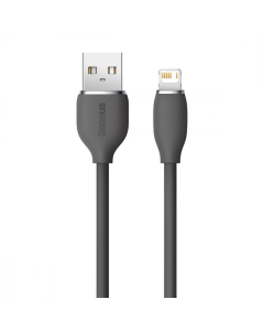 USB кабель Baseus Jelly Liquid Silica Gel 2.4A/2м Lightning Чорний (Black)