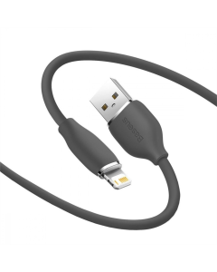 USB кабель Baseus Jelly Liquid Silica Gel 2.4A/2м Lightning Чорний (Black)