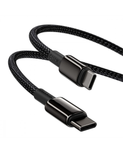 USB-кабель Baseus Tungsten Gold Type-C к Type-C 100W (2м) Черный (Black)