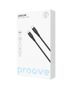 USB-кабель Proove GridLine Type-C to Type-C 60W (1м) Белый (White)