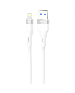 USB-кабель Proove Light Silicone Plus USB к Lightning 2.4A (1м) Белый (White)