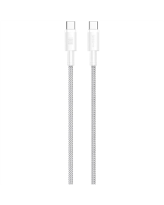 USB-кабель Proove Nylo Type-C to Type-C 100W (1.5м) Белый (White)