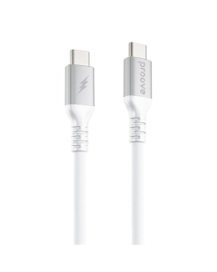 USB-кабель Proove ReGen Silicone Type-C на Type-C 60 Вт (2 м) Белый (White)