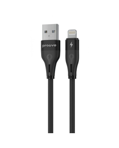 USB-кабель Proove Soft Silicone USB к Lightning 2.4A (1м) Черный (Black)