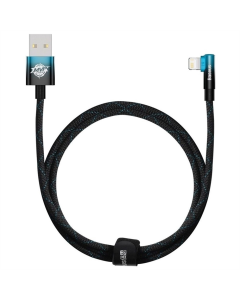 USB-кабель Baseus MVP 2 Lightning 2.4A 1м Черный/Синий (Black/Blue) (CAVP000021)