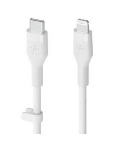 USB кабель Belkin BoostCharge Flex Type-C - Lightning 1м Білий (White)