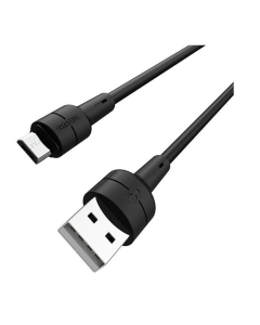 USB-кабель Borofone BX30 Silicone USB - micro USB 1м Черный (Black)