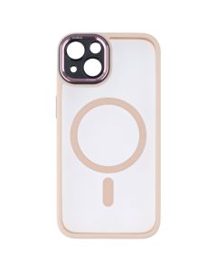 Чохол накладка для iPhone 13 TPU+PC+Metal Calais MagSafe Рожева (Pink)