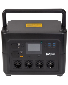 Портативна зарядна станція PowerPlant HS1000 Чорна (Black)