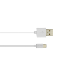 USB кабель Canyon USB - Lightning 1м Білий (White)