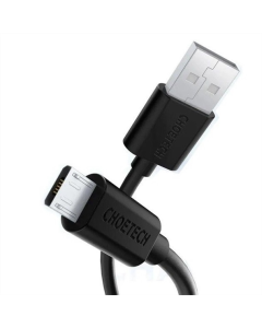 USB кабель Choetech USB - micro USB 1.2м Чорний (Black)