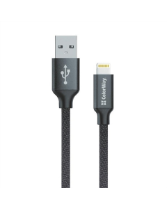 USB кабель ColorWay USB - Lightning 2.4А 2м Чорний (Black)