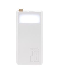 PowerBank 20000 mAh Ridea RP-D20L Digital Display + Lamp Білий (White)
