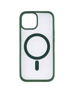 Чохол накладка для iPhone 15 New TPU Color MagSafe Зелена (Forest Green)