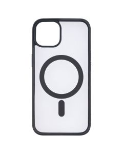 Чохол накладка для iPhone 14 TPU Color MagSafe Чорна (Black)