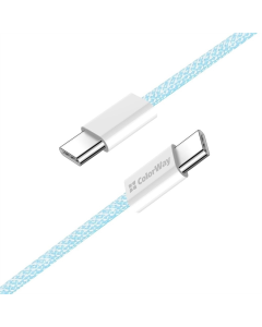 USB кабель ColorWay USB Type-C + USB Type-C 3.0А 1м Синій (Blue)