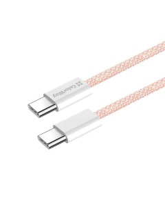USB кабель ColorWay USB Type-C + USB Type-C 3.0А 1м Рожевий (Pink)