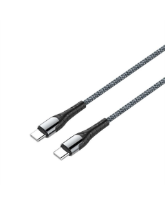 USB кабель ColorWay USB Type-C - USB Type-C PD 3А/65W 1м Сірий (Grey)
