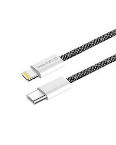 USB кабель ColorWay Lightning + USB Type-C 3.0А 1м Чорний (Black)