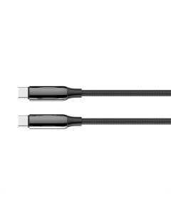 USB кабель ColorWay USB Type-C + USB Type-C 5.0А 2м Чорний (Black) (CW-CBPDCC070-BK)