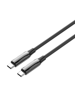USB кабель ColorWay USB Type-C + USB Type-C 5.0А 2м Чорний (Black) (CW-CBPDCC070-BK)