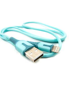 USB-кабель Dengos USB - Lightning 1м Синий (Blue) (PLS-L-IND-SOFT-BLUE)
