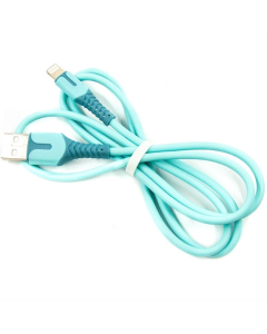 USB-кабель Dengos USB - Lightning 1м Синий (Blue) (PLS-L-IND-SOFT-BLUE)