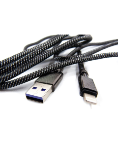 USB-кабель Dengos USB - Lightning 4A 1м Черный (Black) (NTK-L-KPR-USB3-BLACK)