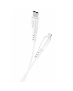 USB кабель Foneng X75 USB-C - Lightning 1м Білий (White) (X75-CA-TCIP)